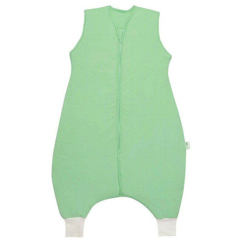 Slumbersac - Sac de dormit cu picioruse Mint Green din Bumbac, 120x60 cm, 5-6 ani, Tog 1.0