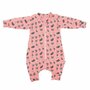 Kidsdecor - Sac de dormit cu picioruse si maneci Bunny Pink - 100 cm, 2 Tog - Iarna - 1