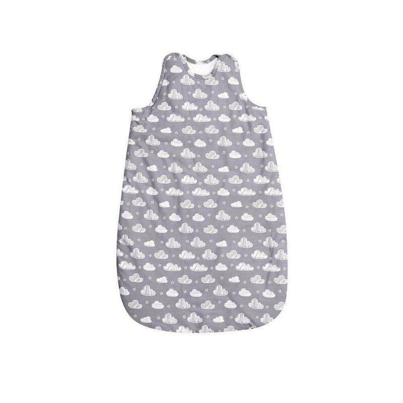 Lorelli - Sac de dormit fara maneci Clouds din Bumbac, 10x55 cm, Gri