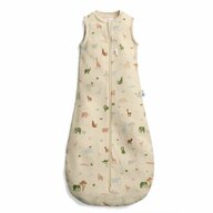 Sac de dormit, ErgoPouch, Jersey, 3-12 luni, 6-10 kg, TOG 0.2, Bumbac organic, Fermoar bidirectional, Lavabil la masina, Croiala slim fit, Certificat non-toxic, Premiat in Australia, Model savana, Bej