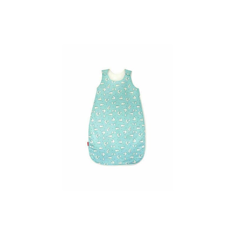 Kidsdecor - sac de dormit fara maneci ursi polari 70 cm din bumbac, 70x30 cm, 3-9 luni, tog 0.8