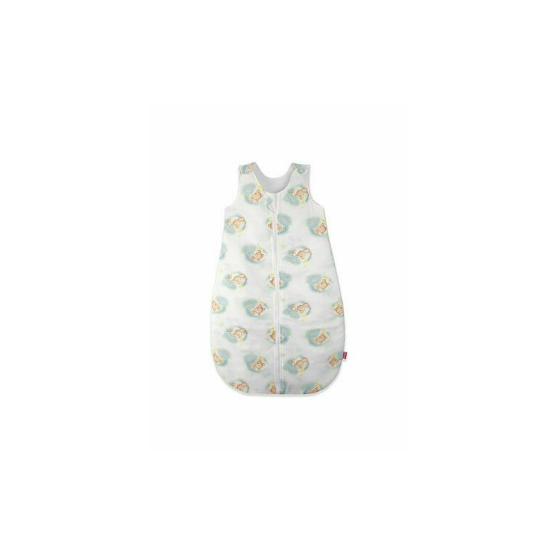 Kidsdecor - sac de dormit fara maneci blue bear's dream 70 cm din bumbac, 70x30 cm, 3-9 luni, tog 1.0