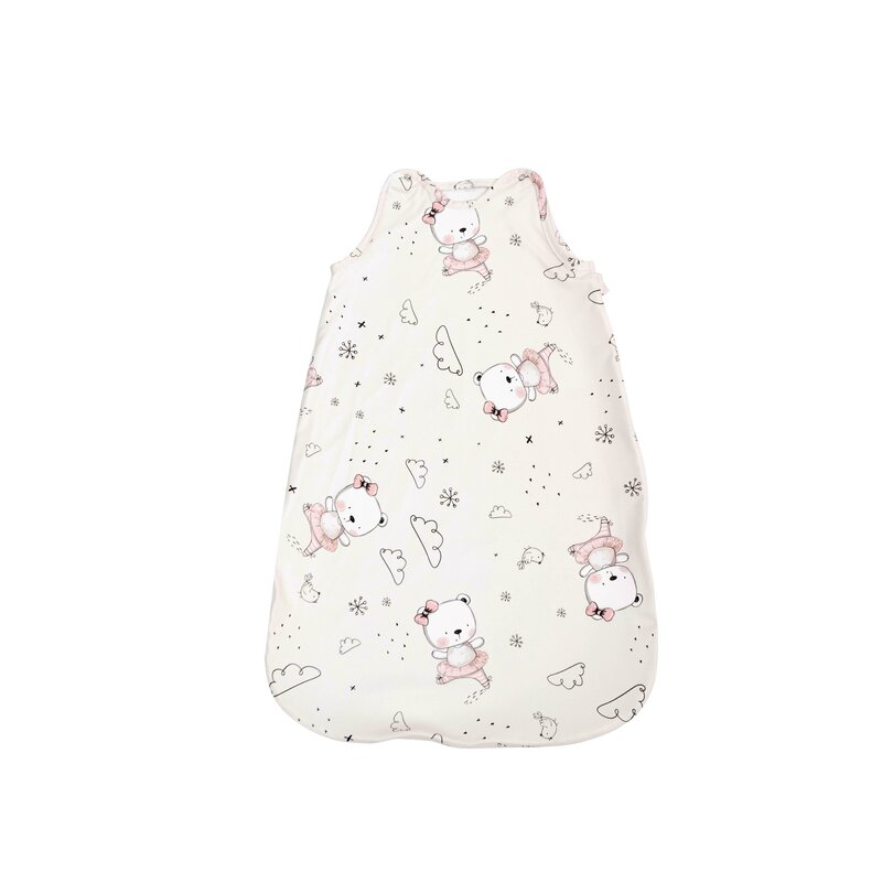 Lorelli - Sac de dormit, primavara/vara, pentru copii cu inaltimea maxima de 85 cm, Pink Ballerina Bear