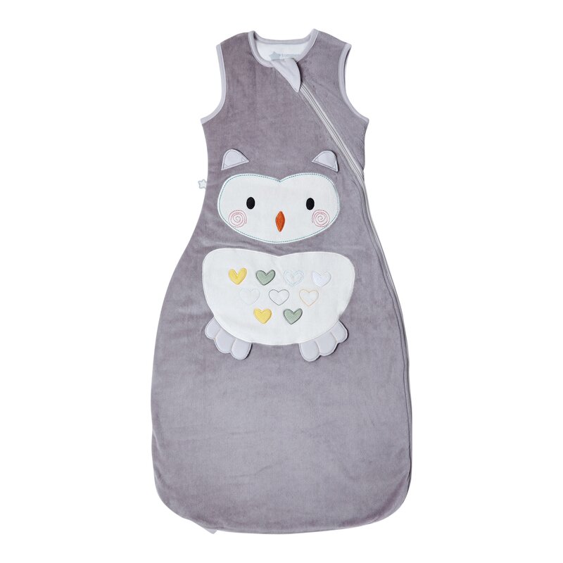 Tommee tippee - sac de dormit fara maneci bufnita din bumbac, 6-18 luni, tog 1.0