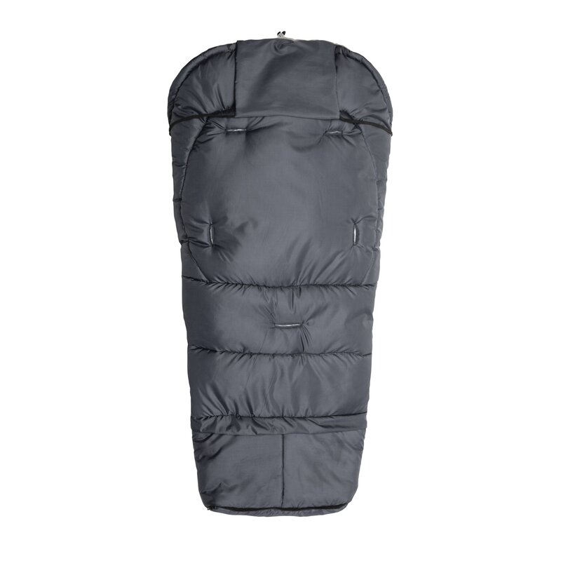 Sensillo - sac termic de iarna, 3 in 1, interior din lana oaie, 100x45 cm, grafit