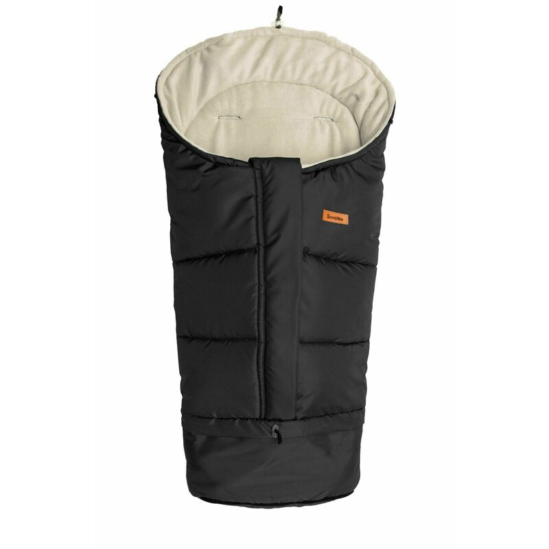 Sensillo - sac termic de iarna polar 3 in 1 din poliester, 100x45 cm, bej/negru