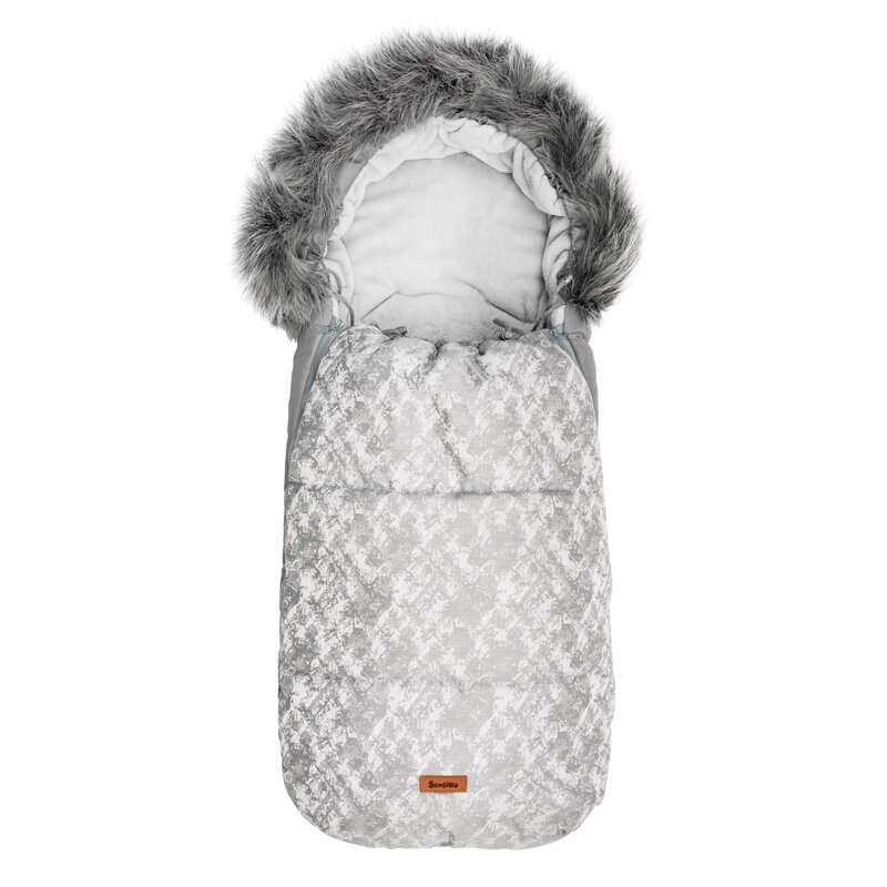 Sensillo - Sac de iarna OLAF Fleece 100x45 cm Gri Deschis