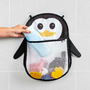 Saculet din plasa pentru jucarii de baie, prindere cu ventuze, forma de pinguin, fara BPA, 0+ luni, Reer MyHappyPingu 76062 - 4