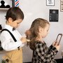 Salon coafura pentru copii Smoby Barber Shop, Barber and Cut negru - 14