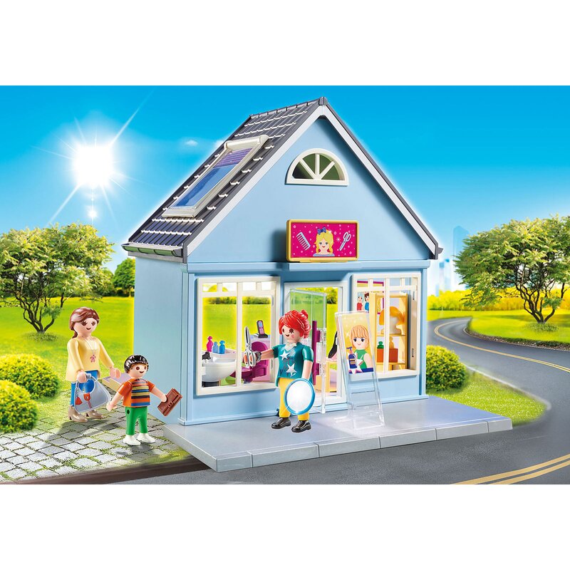 Playmobil - set de constructie salon de infrumusetare city life