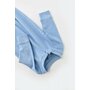 Salopeta cu fermoar cu maneca lunga si pantaloni lungi - 100%bumbac organic - Bleu, BabyCosy (Marime: 12-18 Luni) - 2