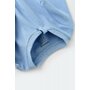 Salopeta cu fermoar cu maneca lunga si pantaloni lungi - 100%bumbac organic - Bleu, BabyCosy (Marime: 12-18 Luni) - 4