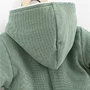 Salopeta de iarna, New Baby, Pentru bebelusi, Cu gluga, Marime 56, Din bumbac si elastan, Cu captuseala din polar, Frosty Mint - 4