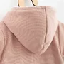 Salopeta de iarna, New Baby, Pentru bebelusi, Cu gluga, Marime 68, Din bumbac si elastan, Cu captuseala din polar, Frosty Pink - 4