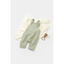 Salopeta de vara cu pantaloni lungi din muselina, BabyCosy, 100% bumbac organic, verde (Marime: 12-18 Luni) - 2
