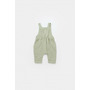 Salopeta de vara cu pantaloni lungi din muselina, BabyCosy, 100% bumbac organic, verde (Marime: 12-18 Luni) - 3
