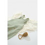 Salopeta de vara cu pantaloni lungi din muselina, BabyCosy, 100% bumbac organic, verde (Marime: 3-6 Luni) - 4