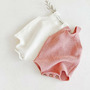 Salopeta tricotata cu floarea soarelui Drool (Culoare: Roz, Marime: 6-12 Luni) - 2