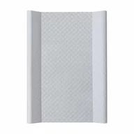 Saltea de infasat, Ceba Baby, Confort, 50x70 cm, Cu Intaritura, Pentru comode, masute de infasat si patuturi, Fara BPA, 0 luni+, Caro Gri