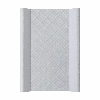 Saltea de infasat, Ceba Baby, Confort, 50x70 cm, Cu Intaritura, Pentru comode, masute de infasat si patuturi, Fara BPA, 0 luni+, Caro Gri