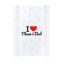 Saltea de infasat, New Baby, 50x70, Atasabila la patut, Fara substante nocive, 0 luni+, I love mum and dad - 1