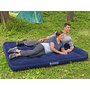 Saltea gonflabila, Bestway, Dubla, Cu pompa inclusa, Cu o parte din catifea, 191x132x22 cm, 3 ani+, Albastru - 5