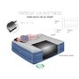Saltea gonflabila, Bestway, Dubla, Cu pompa inclusa, Cu o parte din catifea, Pana in 300 kg, 203x193x56 cm, 3 ani+, Albastru - 5
