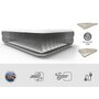 Saltea gonflabila, Bestway, Dubla, Cu pompa inclusa, Cu o parte din catifea, Pana in 300 kg, 203x193x56 cm, 3 ani+, Albastru - 6