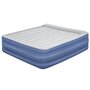 Saltea gonflabila, Bestway, Dubla, Cu pompa inclusa, Cu o parte din catifea, Pana in 300 kg, 203x193x56 cm, 3 ani+, Albastru - 3