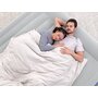Saltea gonflabila, Bestway, Dubla, Cu pompa inclusa, Cu o parte din catifea, Pana in 300 kg, 203x193x56 cm, 3 ani+, Albastru - 12