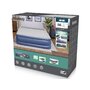 Saltea gonflabila, Bestway, Dubla, Cu pompa inclusa, Cu o parte din catifea, Pana in 300 kg, 203x193x56 cm, 3 ani+, Albastru - 15