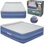 Saltea gonflabila, Bestway, Dubla, Cu pompa inclusa, Cu o parte din catifea, Pana in 300 kg, 203x193x56 cm, 3 ani+, Albastru - 2