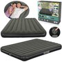 Saltea gonflabila, Bestway, Queen, Pentru 2 persoane, Cu pompa inclusa, Cu o parte din catifea, 203 x 152 x 25 cm, 3 ani+, Verde - 4