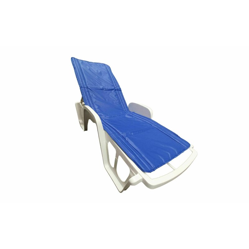 Saltea cu interior vatelină Somnart 60x190, înălțime 1 cm, pentru șezlong, două segmente, husă impermeabilă, culoare bleumarin