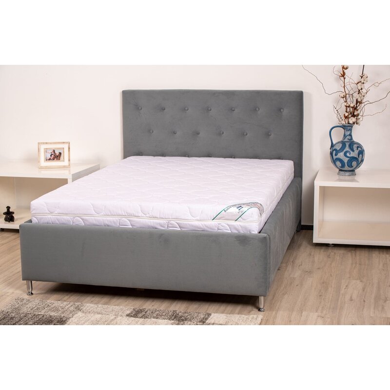 Somnart - saltea medicinala 200x190 hipoalergenica , hypoallergenicmed bumbac, husa lavabila si detasabila cu fermoar, rulata, fermitate medie