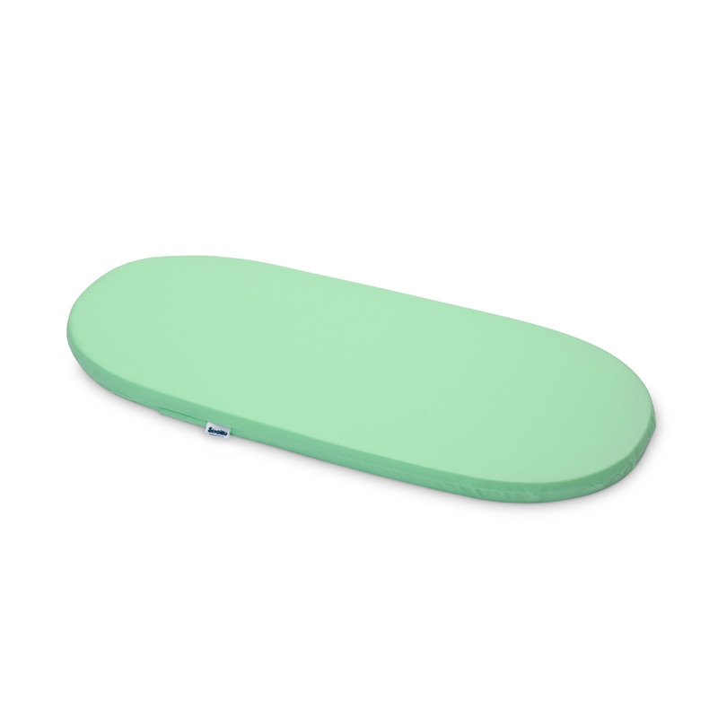 Saltea pentru landou, Sensillo, Classic, Moale si confortabila, 75 x 35 x 3 cm, 0 luni+, Verde