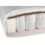 Saltea, Pentru pat junior, 200x90x12 cm, Din spuma Hr si cocos, Cu arcuri impachetate individual mini Pocket Spring, Alb, YappyKids, YappyMiniPocket - 1