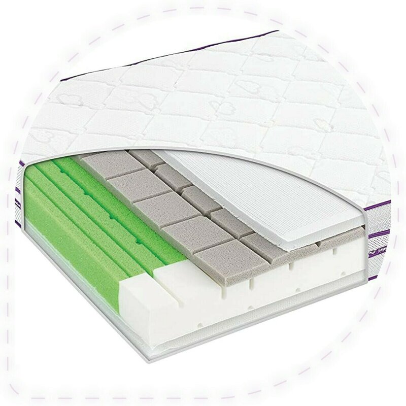 Traeumeland - saltea pentru patut airkiss din bumbac, 120x60 cm, 14 cm spuma