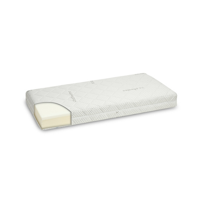 Saltea pentru patut, Sensillo, Din spuma Visco-HR, 120x60x13 cm, Husa detasabila din casmir, Grad H2-H2, Include certificare OEKO-TEX 100 si certificare medicala PZH, Alb