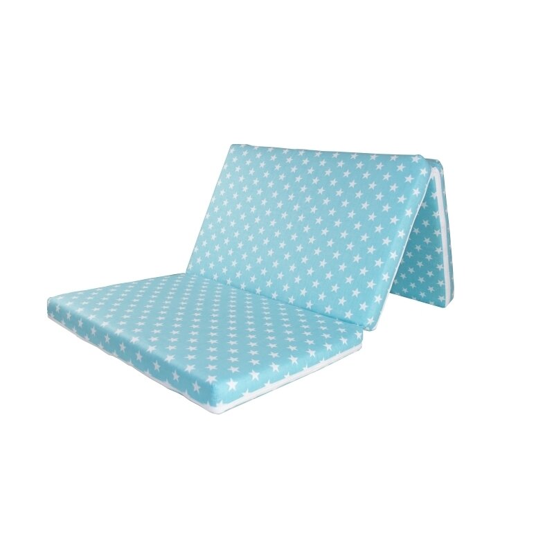 Mykids - saltea pliabila pentru patut stars, 120x60 cm, 5 cm spuma, albastru