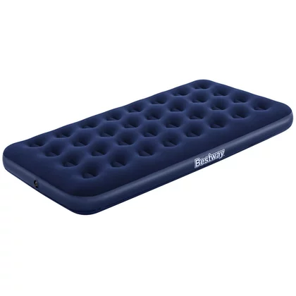 Saltea gonflabila, Bestway, Pavillo, Cu structura spiralata, Cu o parte din catifea, Pana la 150 kg, 188 x 99 x 22 cm, 3 ani+, Albastru