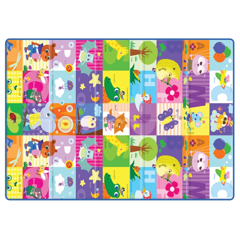 Sobble - Covoras de joaca Funny World Pliabila, Eco-friendly, 200x140 cm, Multicolor