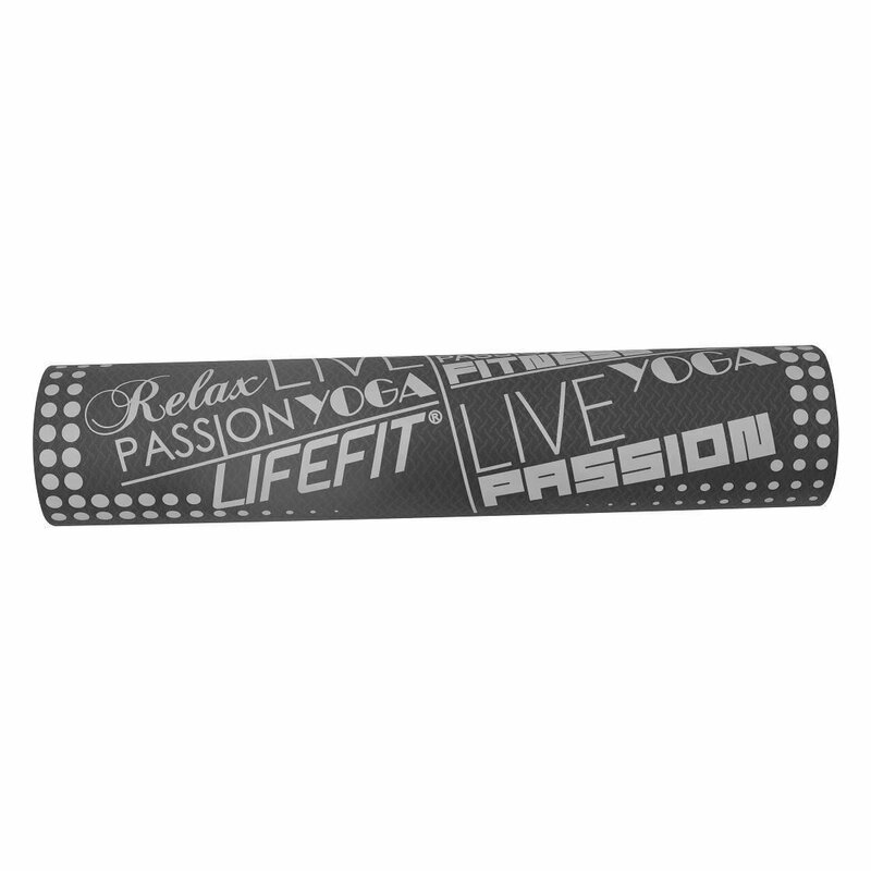 Dhs - saltea yoga tpe dubla-fata 183x61x0.5 verde-gri