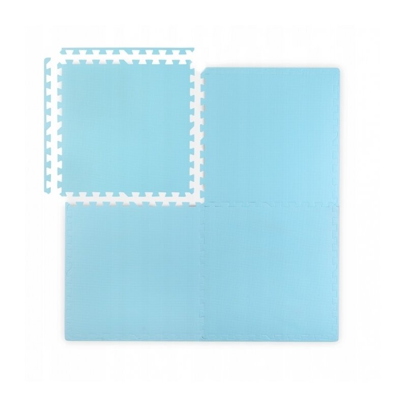 Ricokids - covoras puzzle, 120x120 cm, albastru
