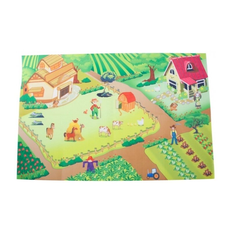 Sun baby - covoras de joaca ferma cu masinute, 120x80 cm