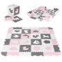Salteluta de joaca tip puzzle cu pereti, 36 elemente, Ecotoys ECOEVA013 - 2
