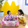 Salteluta interactiva, Bright Starts, 5 in 1, Cu arcada jucarii detasabila si bile, 5 moduri de joaca, 111x100x46 cm, 0 luni+, Roz - 10
