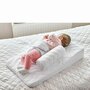 Perna antireflux, BabyJem, Reflux Pillow, Multifunctionala, Cu husa detasabila, 43 x 66 x 12 cm, Alb - 12