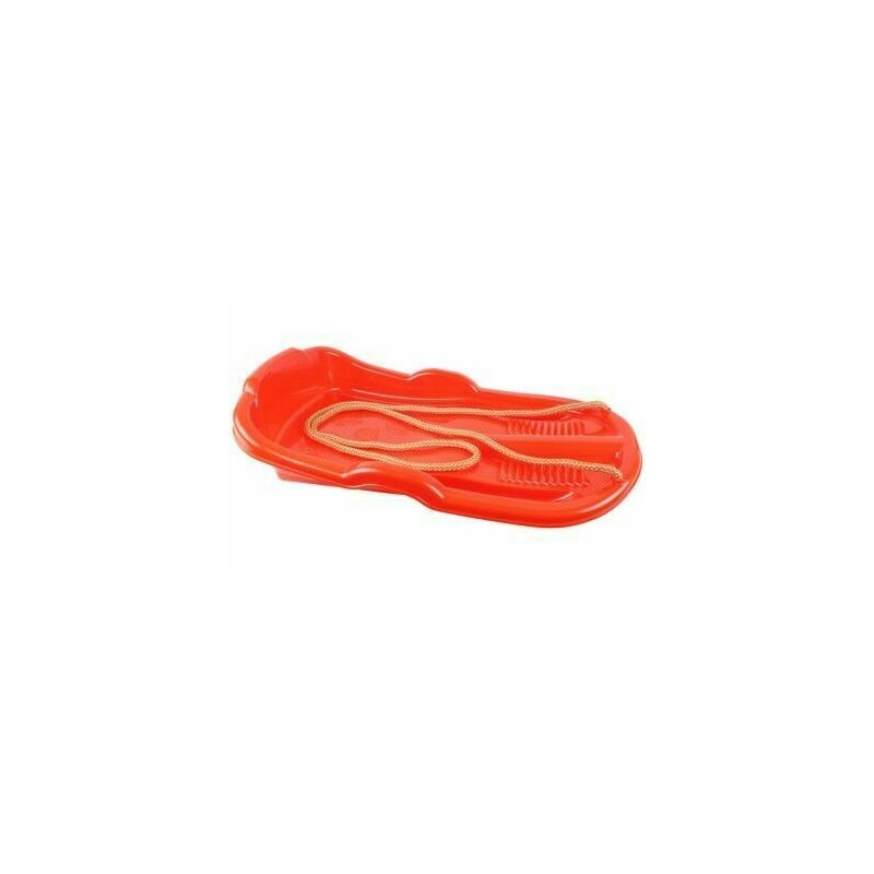 Sanie pentru copii cu franghie, din plastic rosu, 62x36x11 cm, 12885