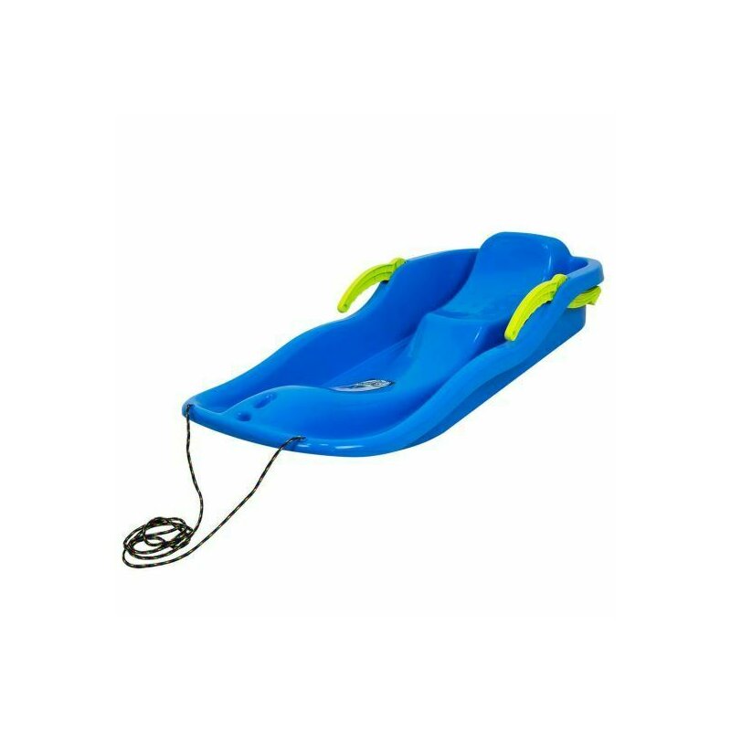Dhs - sanie plastic cu frana, albastru